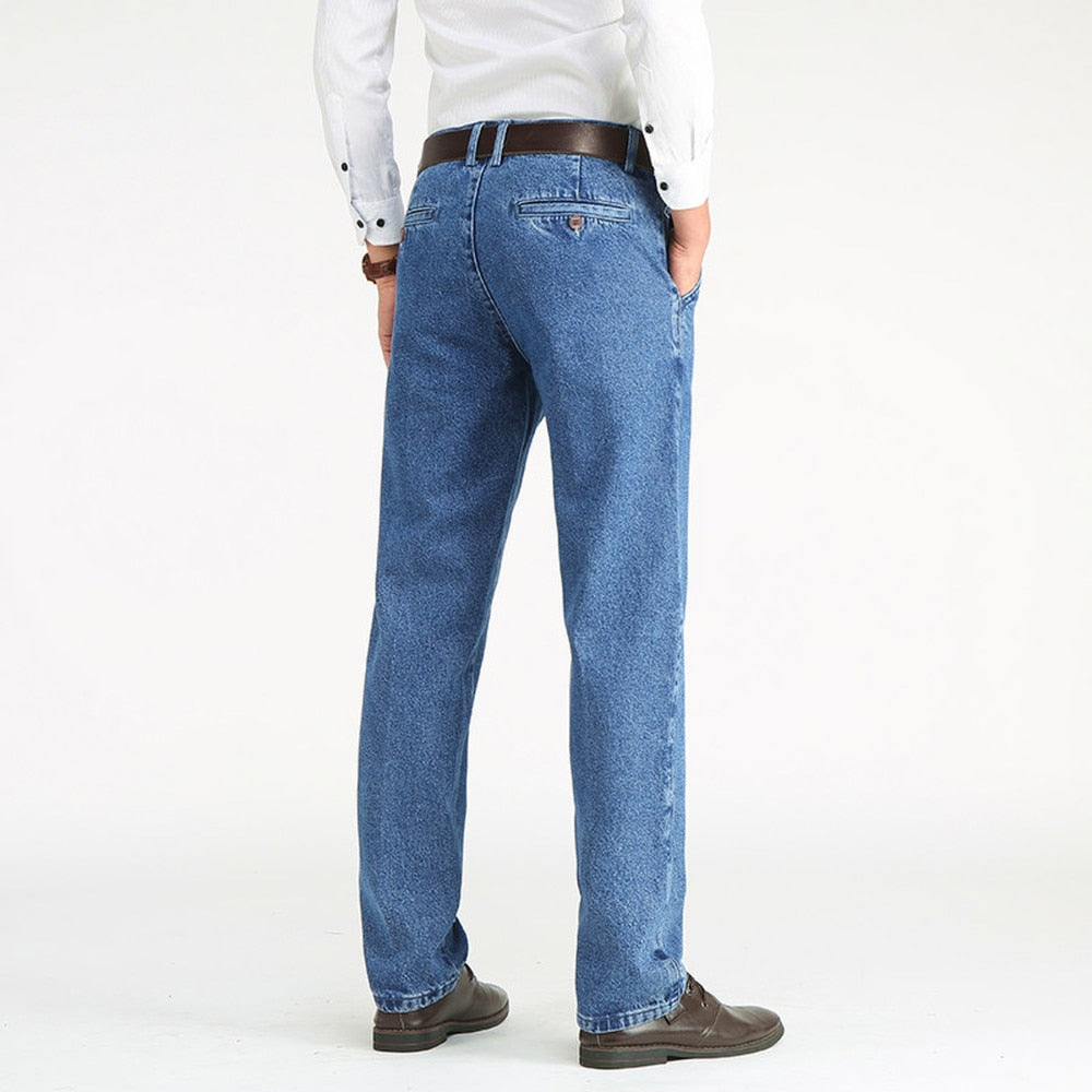 Klasyczne Męskie Jeansy Straight Fit 2