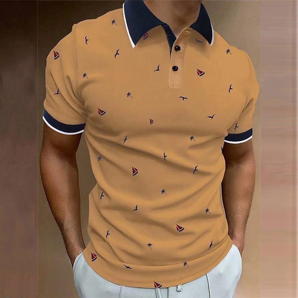 Męska koszulka polo ze wzorami 2