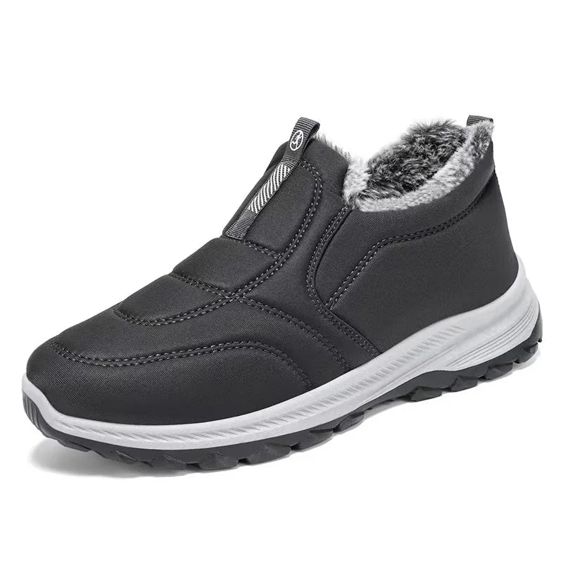 Męskie ocieplane wodoodporne buty zimowe wsuwane 7