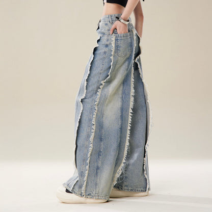 Adelina Frayed Wide-Leg Denim 2