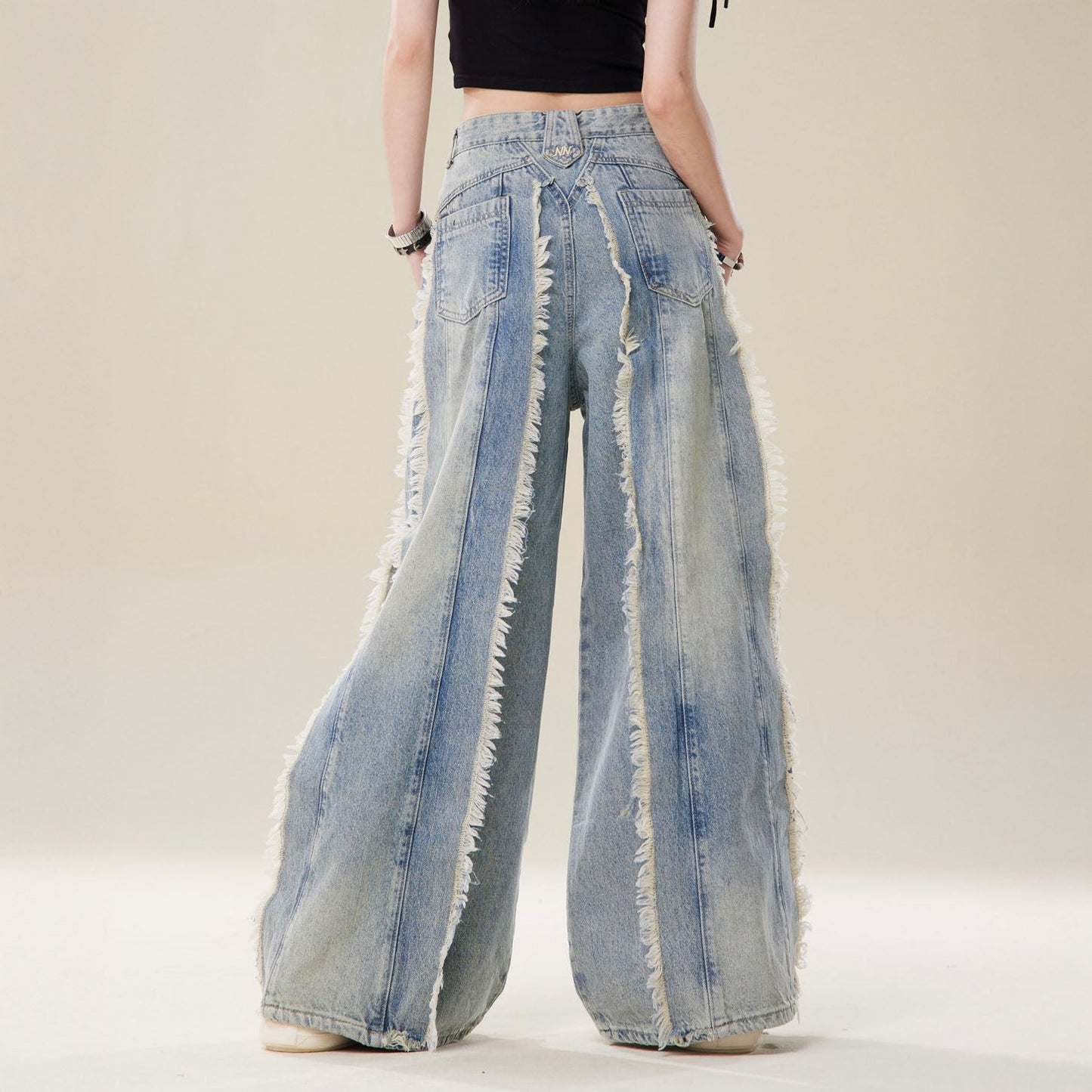 Adelina Frayed Wide-Leg Denim 3