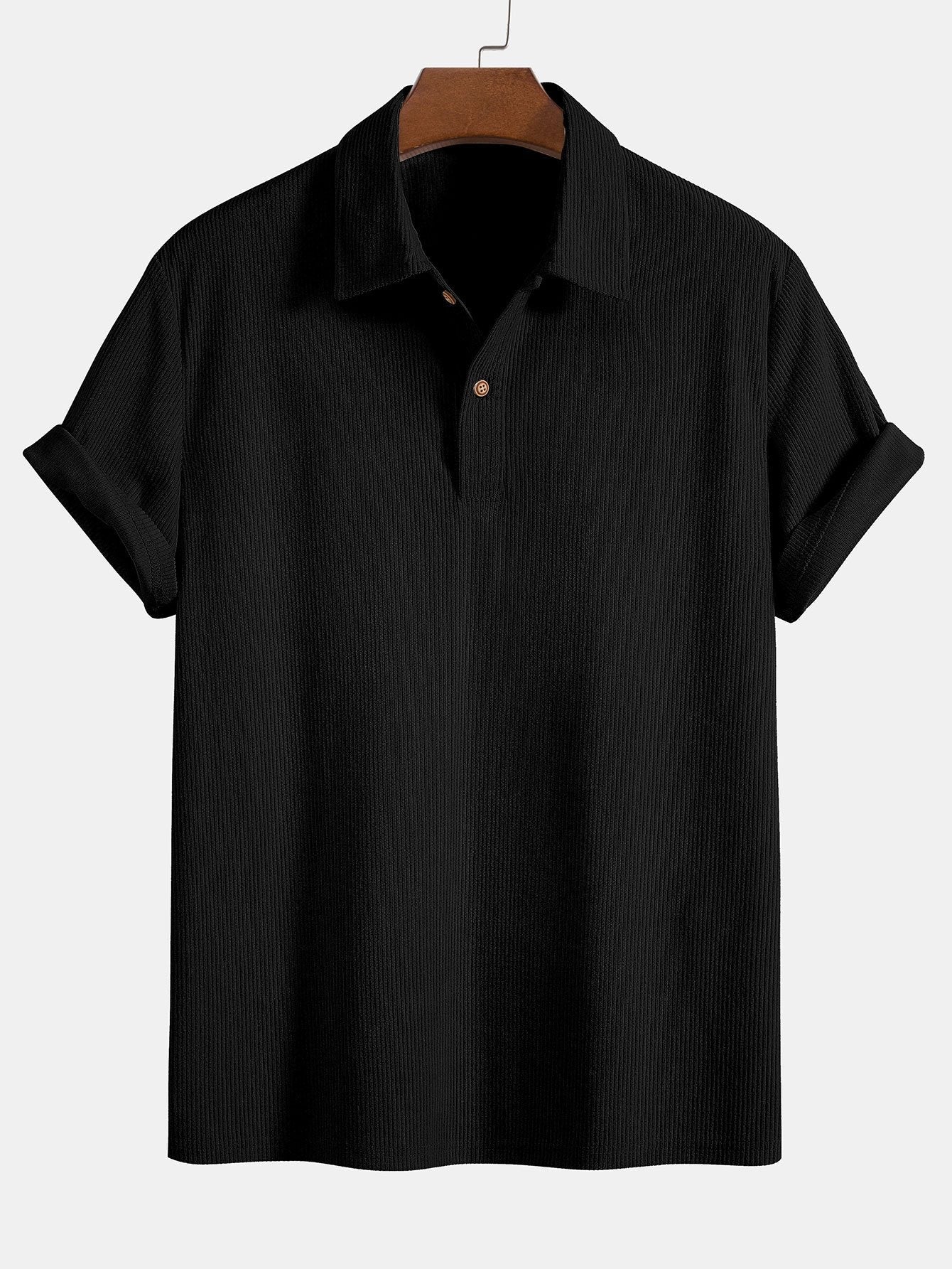 Aksamitna koszulka polo i aksamitne szorty. 2