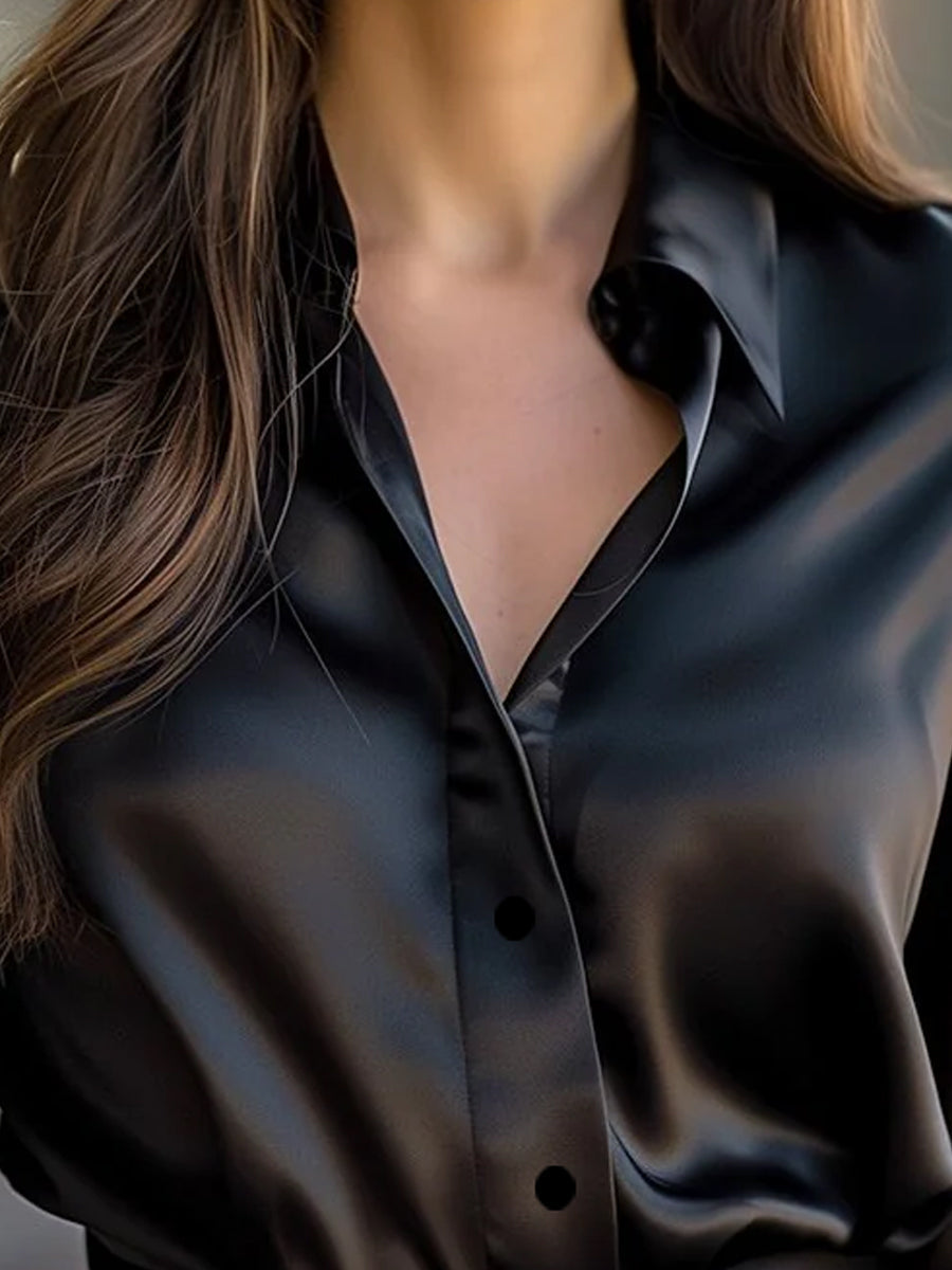 Bluzka damska satynowa | Elegancka, wygodna i uniwersalna 2