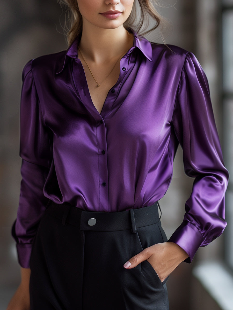 Bluzka damska satynowa | Elegancka, wygodna i uniwersalna 6