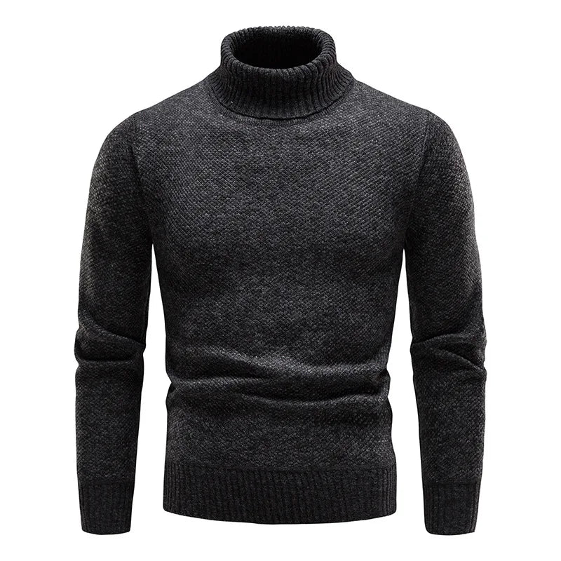Ciepły Sweter Męski z Golfem 0