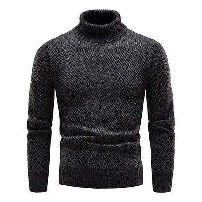 Ciepły Sweter Męski z Golfem 0