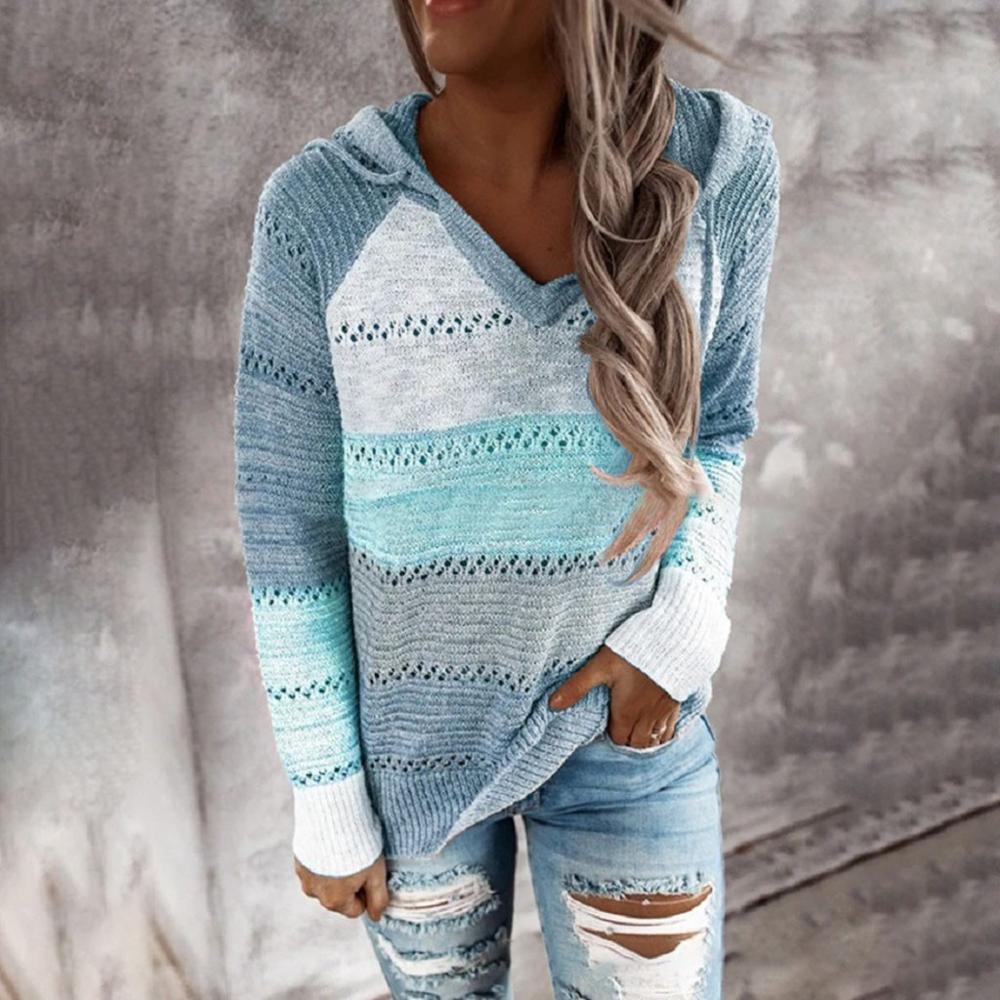 Damski Sweter z Kapturem w Stylu Boho 2