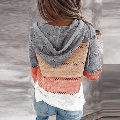 Damski Sweter z Kapturem w Stylu Boho 4