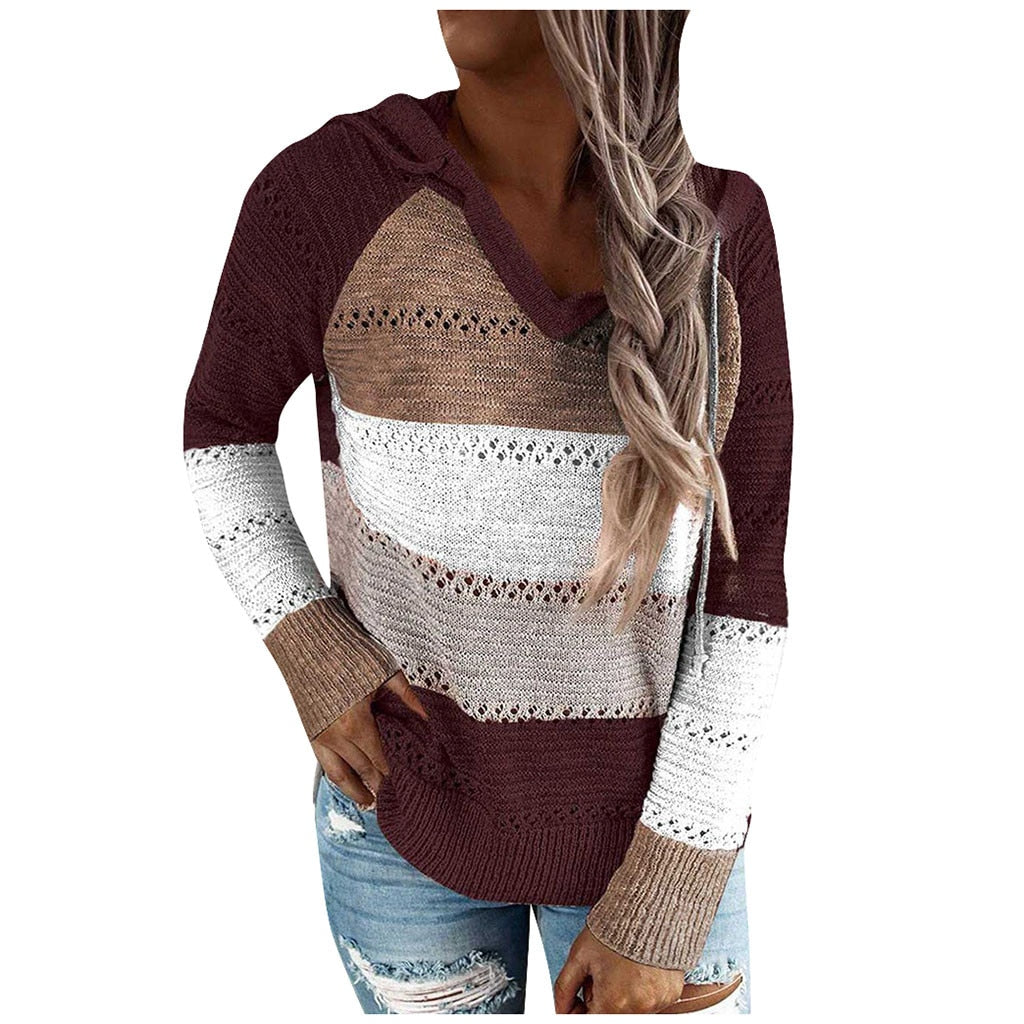 Damski Sweter z Kapturem w Stylu Boho 7