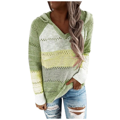 Damski Sweter z Kapturem w Stylu Boho 8