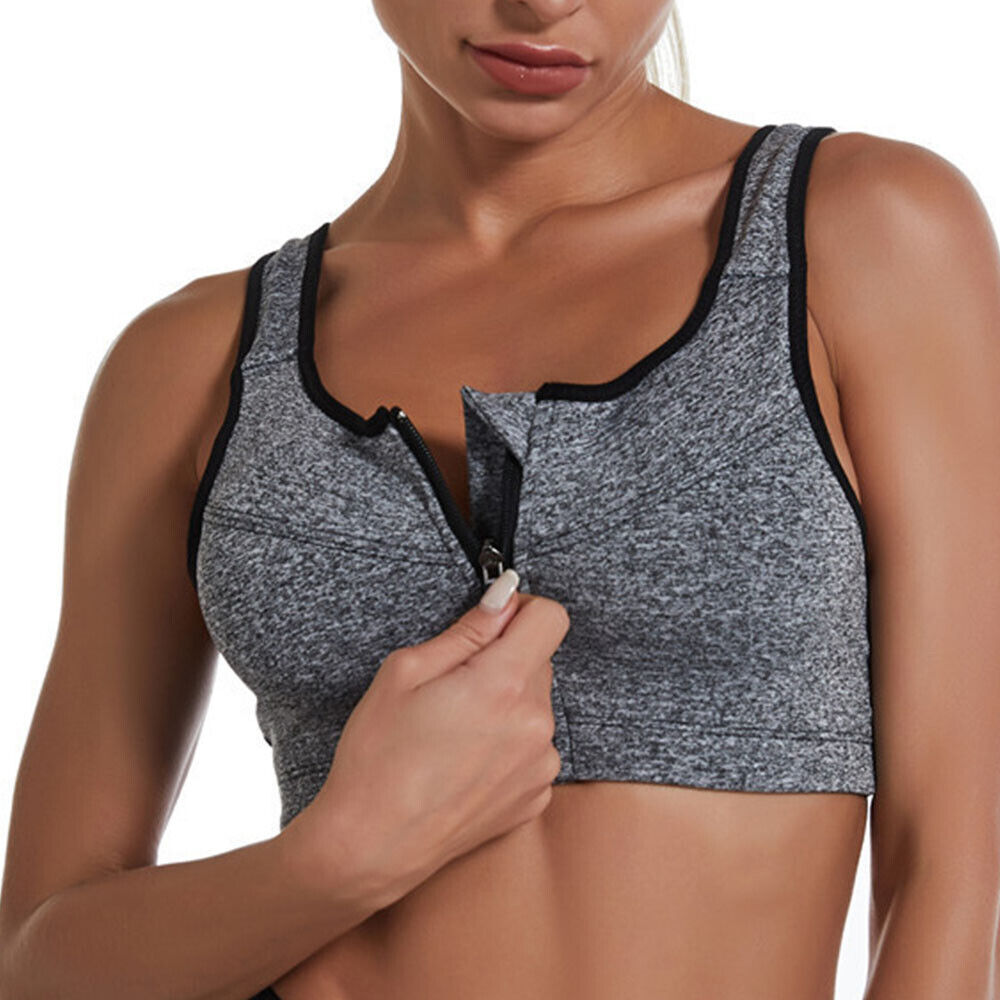 Sportowy biustonosz rozsuwany - plus size 0