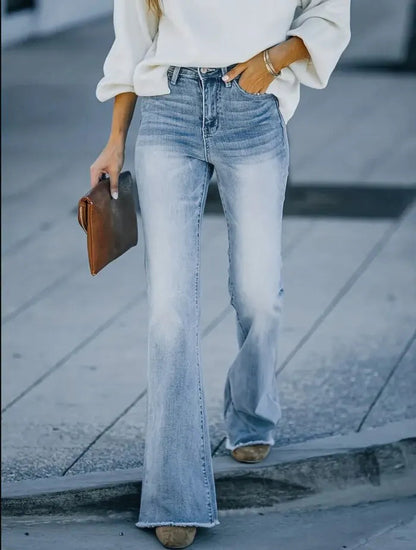 Damskie Spodnie Jeansowe Bootcut 0