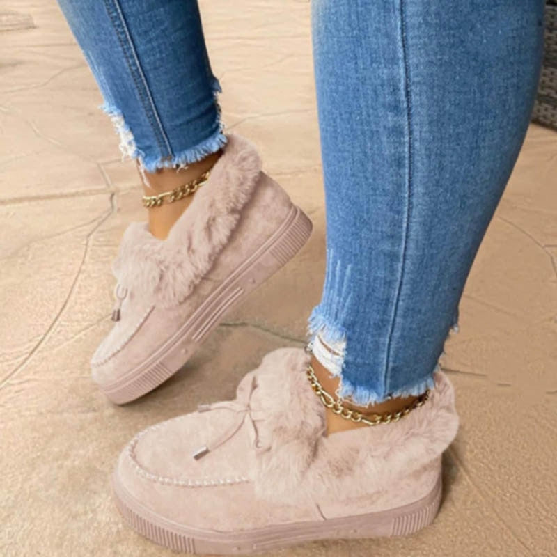 Damskie buty zimowe z futerkiem 0