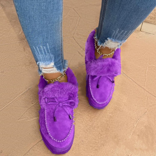 Damskie buty zimowe z futerkiem 11