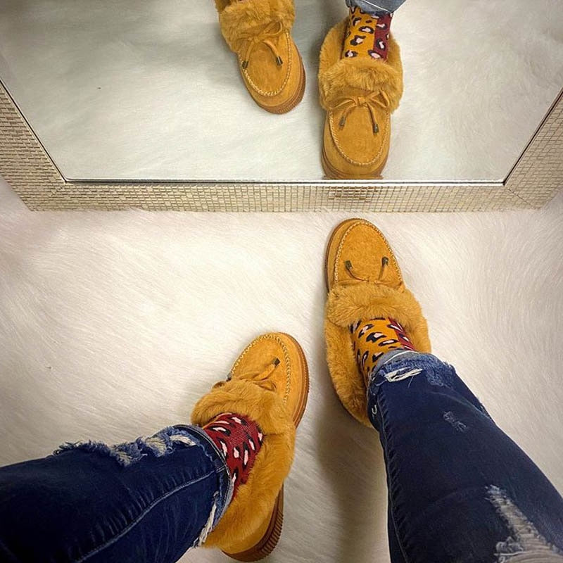 Damskie buty zimowe z futerkiem 4