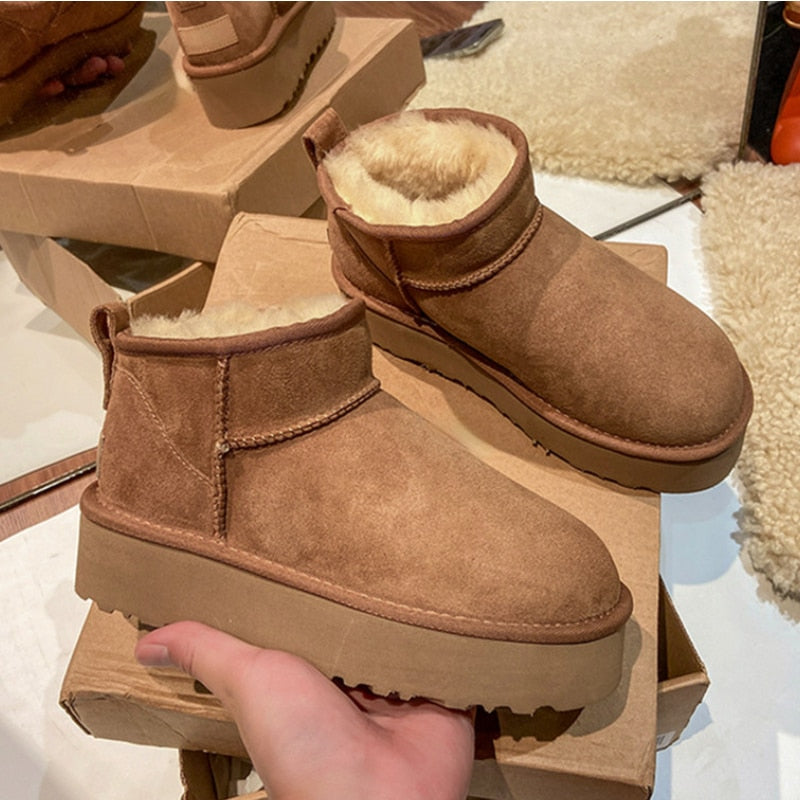 Damskie ocieplane śniegowce zimowe z grubą podeszwą Era 1