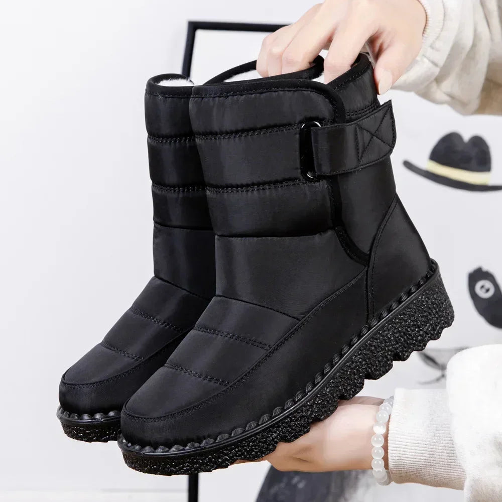Damskie wodoodporne ocieplane buty zimowe 5