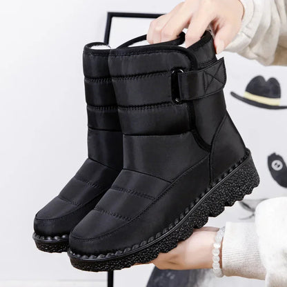 Damskie wodoodporne ocieplane buty zimowe 5