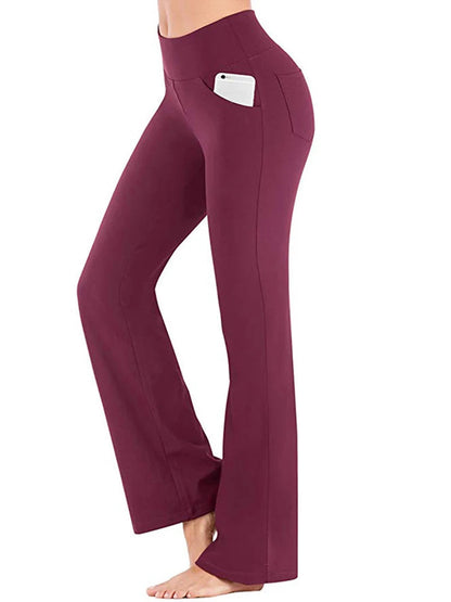 Eleganckie Spodnie Bootcut z Kieszeniami 3
