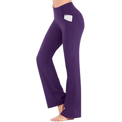 Eleganckie Spodnie Bootcut z Kieszeniami 8