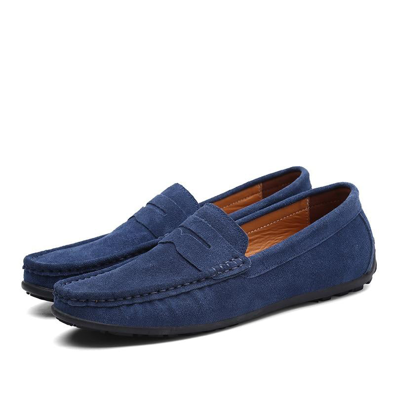 Eleganckie męskie mokasyny z zamszu 2