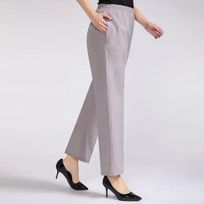 Eleganckie spodnie damskie z miękkiego materiału 4