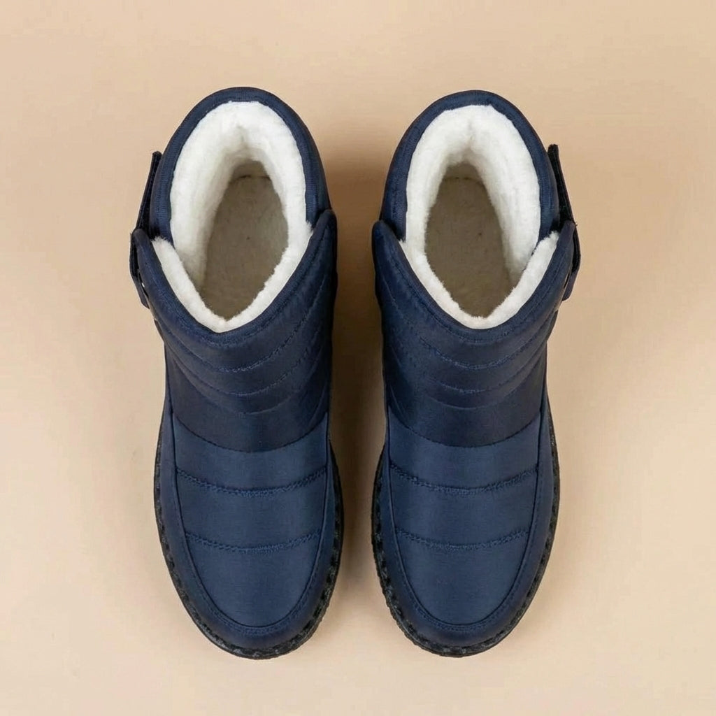 Damskie buty z wysoką cholewką – Segmentowa konstrukcja