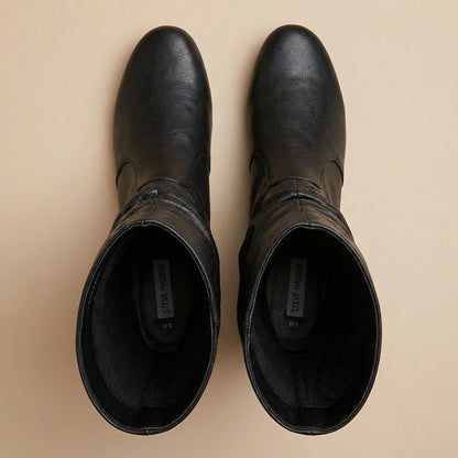 Damskie wysokie buty – Wsuwany fason do połowy łydki