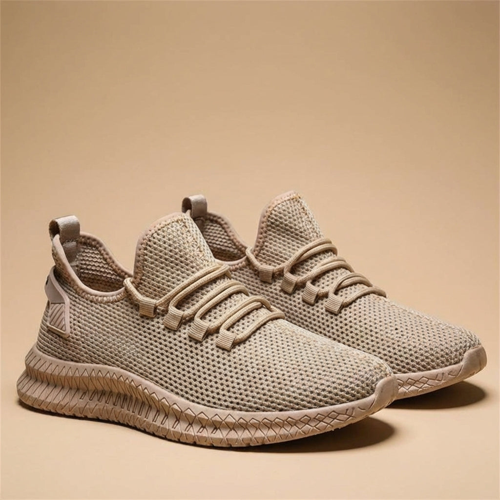 Moda Wieczna Męskie Lekkie Sneakersy z Oddychającej Siateczki