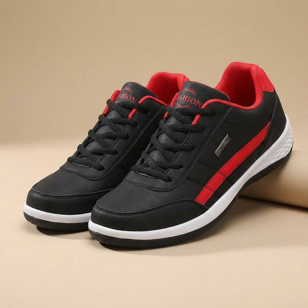 Męskie sneakersy – Detal z bocznym paskiem