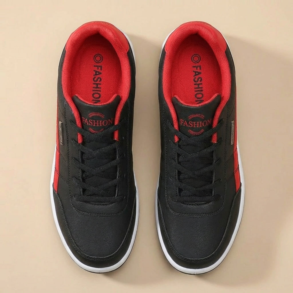 Męskie sneakersy – Detal z bocznym paskiem
