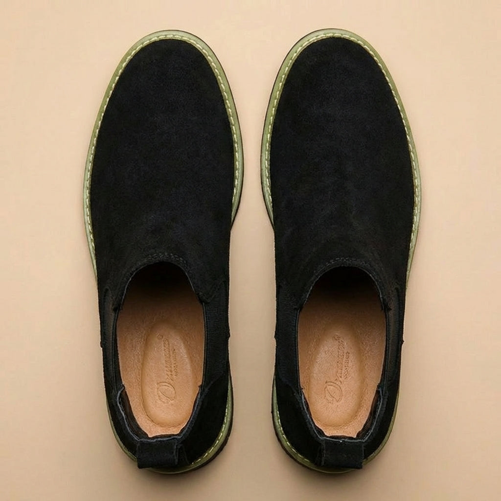 Męskie buty wsuwane – Uchwyt pomocniczy na pięcie