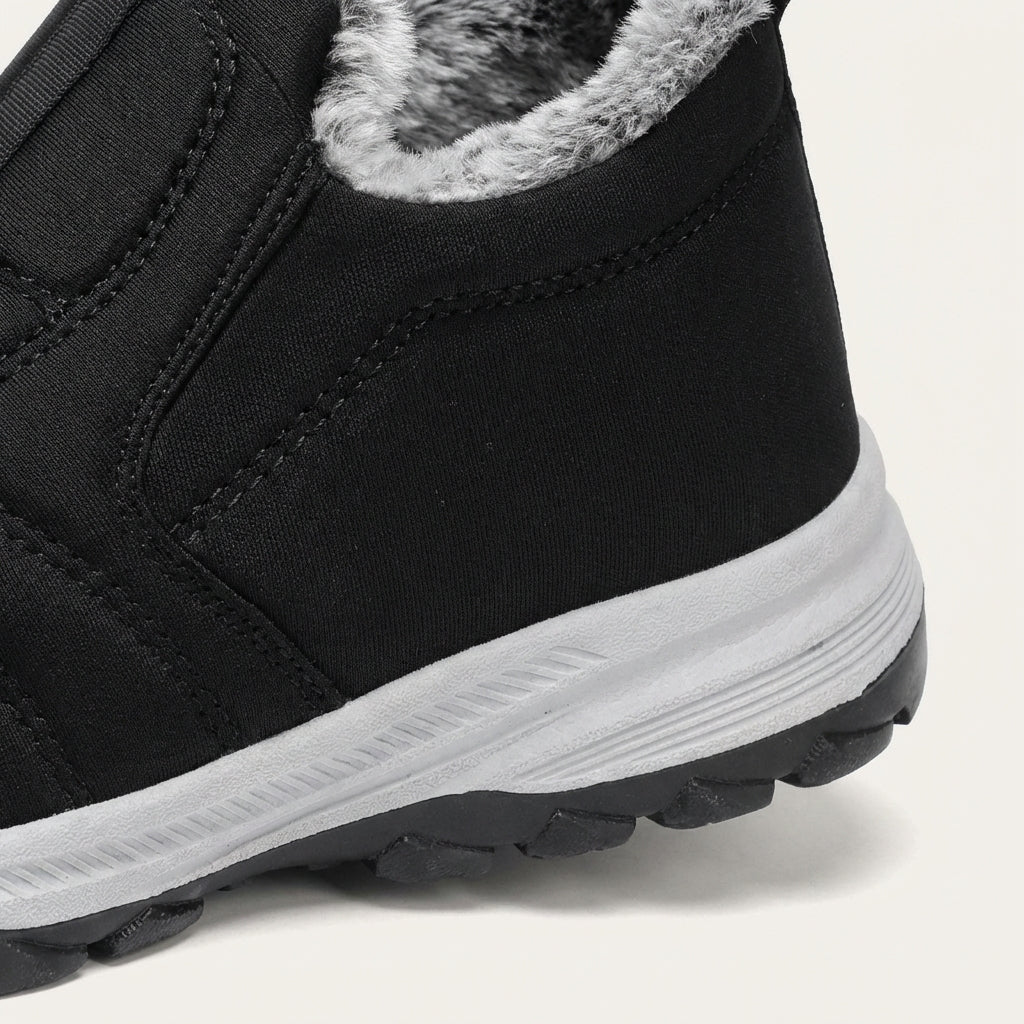 Męskie zimowe buty wsuwane – Wyściółka z futra