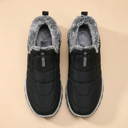 Męskie zimowe buty wsuwane – Wyściółka z futra