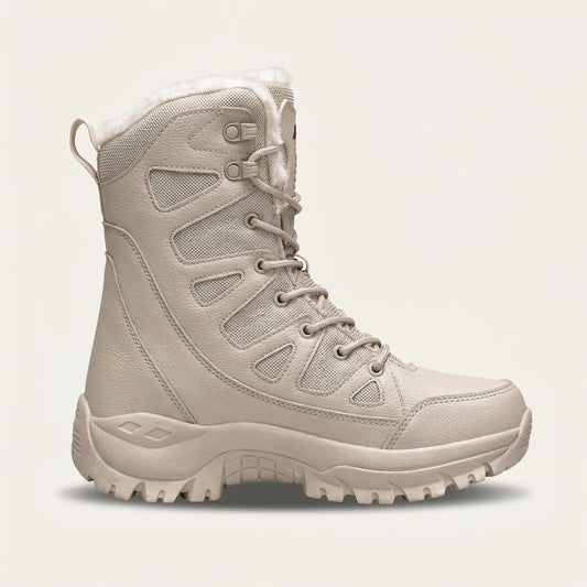 Damskie buty outdoorowe – Panelowa, wzmocniona cholewka