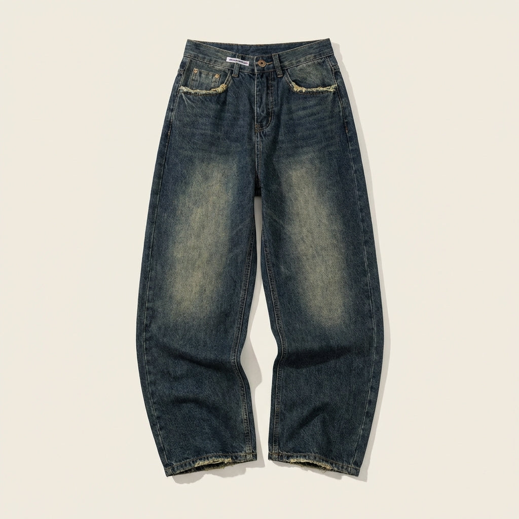 Moda Wieczna Jeansy Damskie Baggy – Styl Vintage Y2K