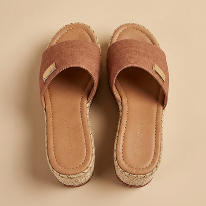 Damskie klapki typu espadryle – Odkryte palce