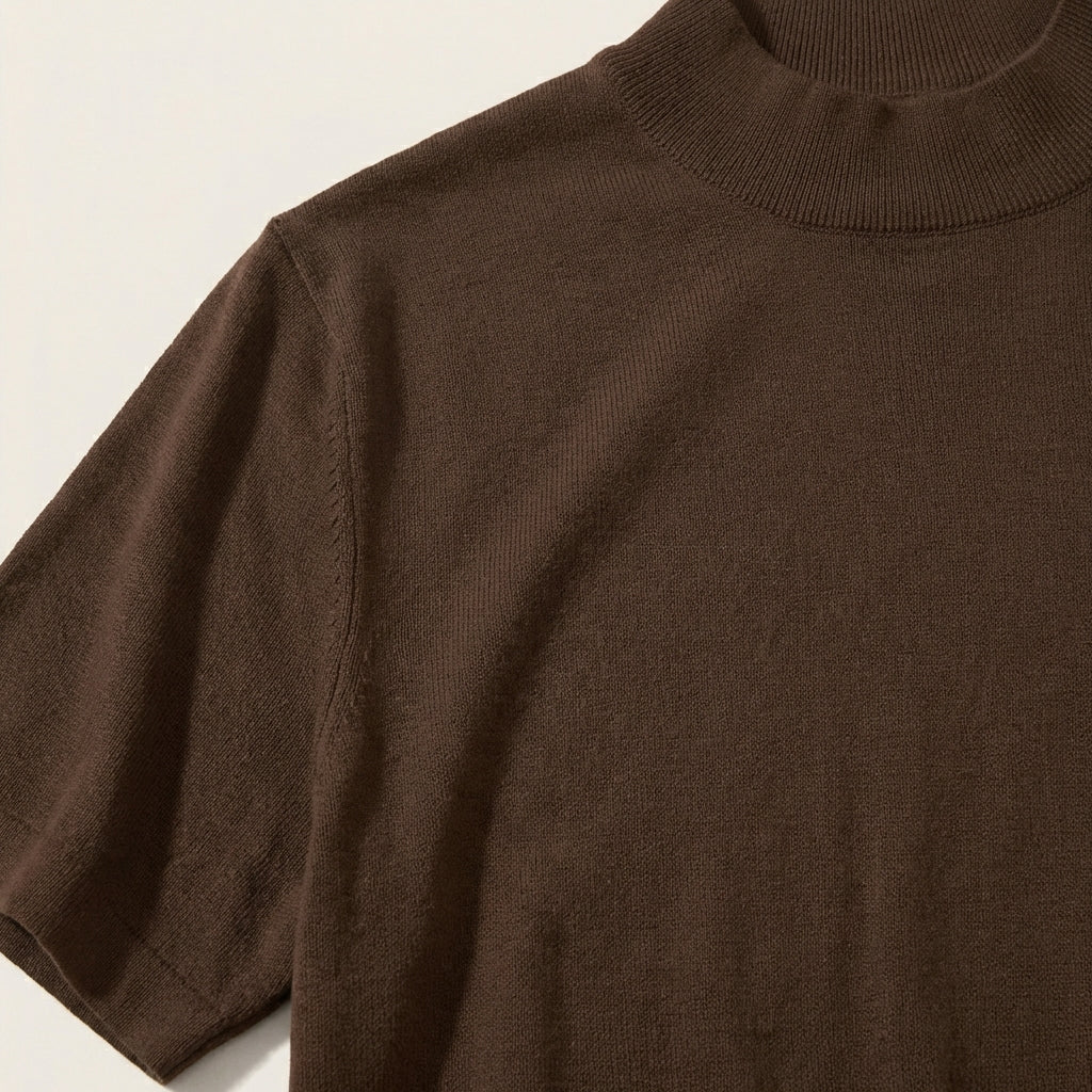 Męska koszulka Slim Fit – Wysoki dekolt