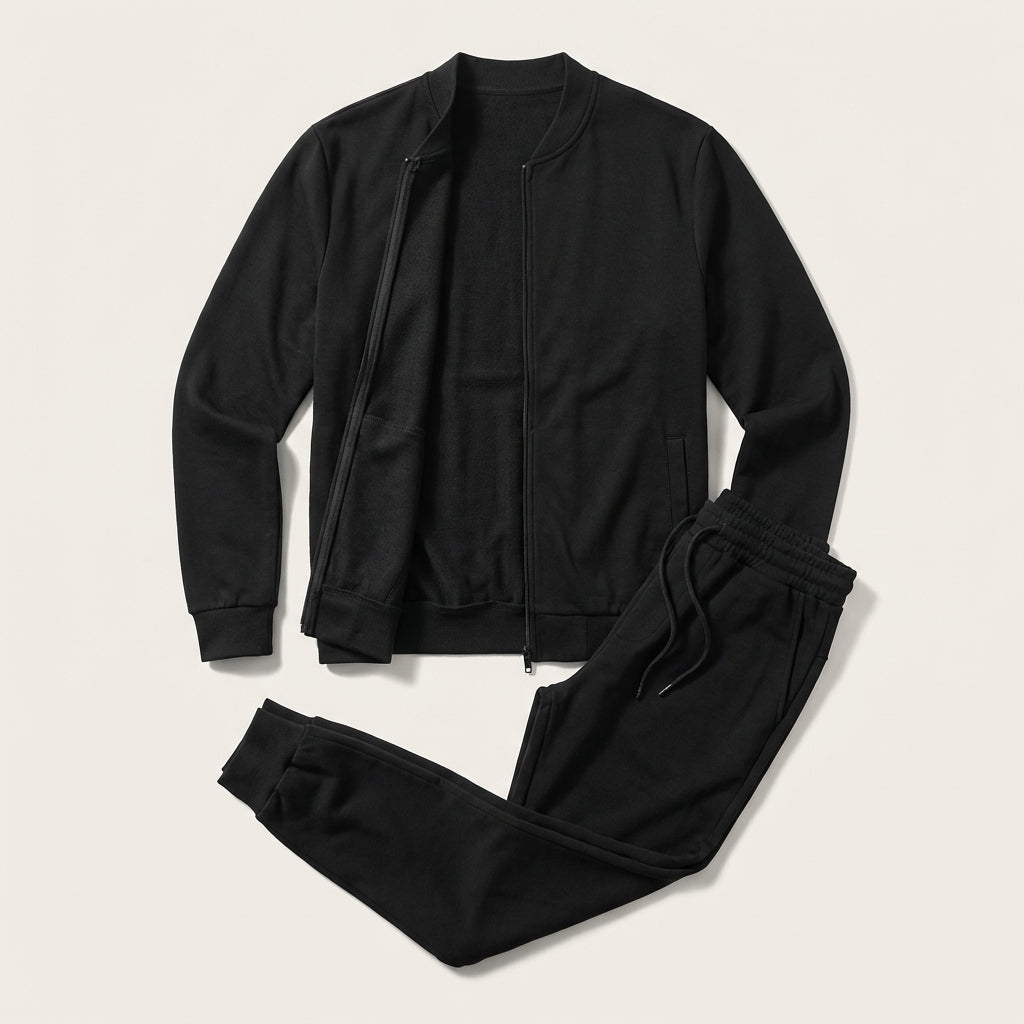 Bluza męska rozpinana – Stójka i boczne kieszenie