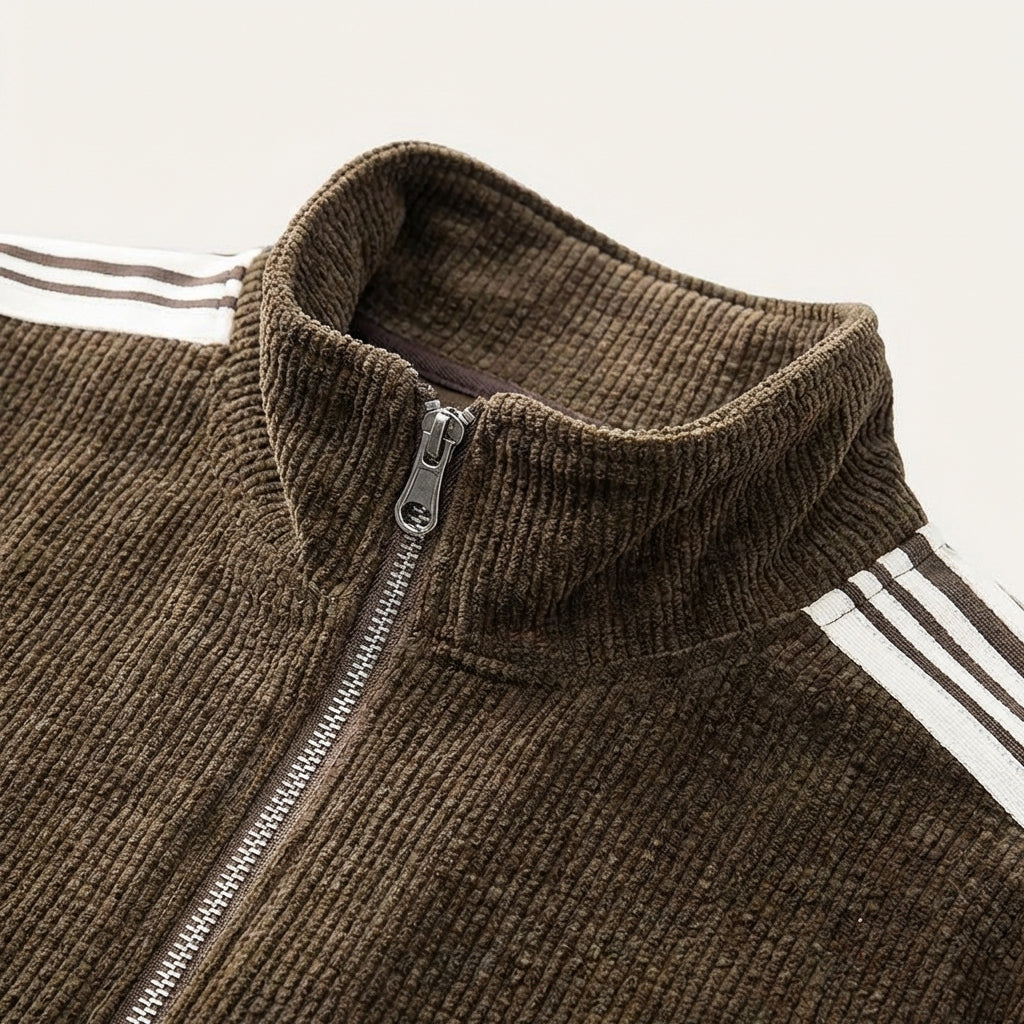 Bluza męska z suwakiem 1/4 – Stójka i kontrastowe lamówki