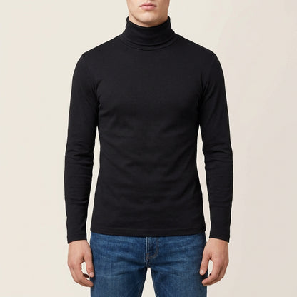 Męski golf typu slim – Prosty dół