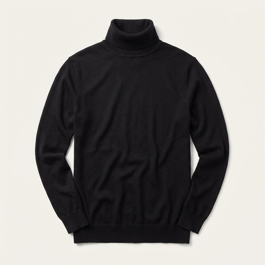 Męski golf typu slim – Prosty dół