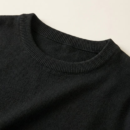 Męski sweter z długim rękawem – Prosty dół