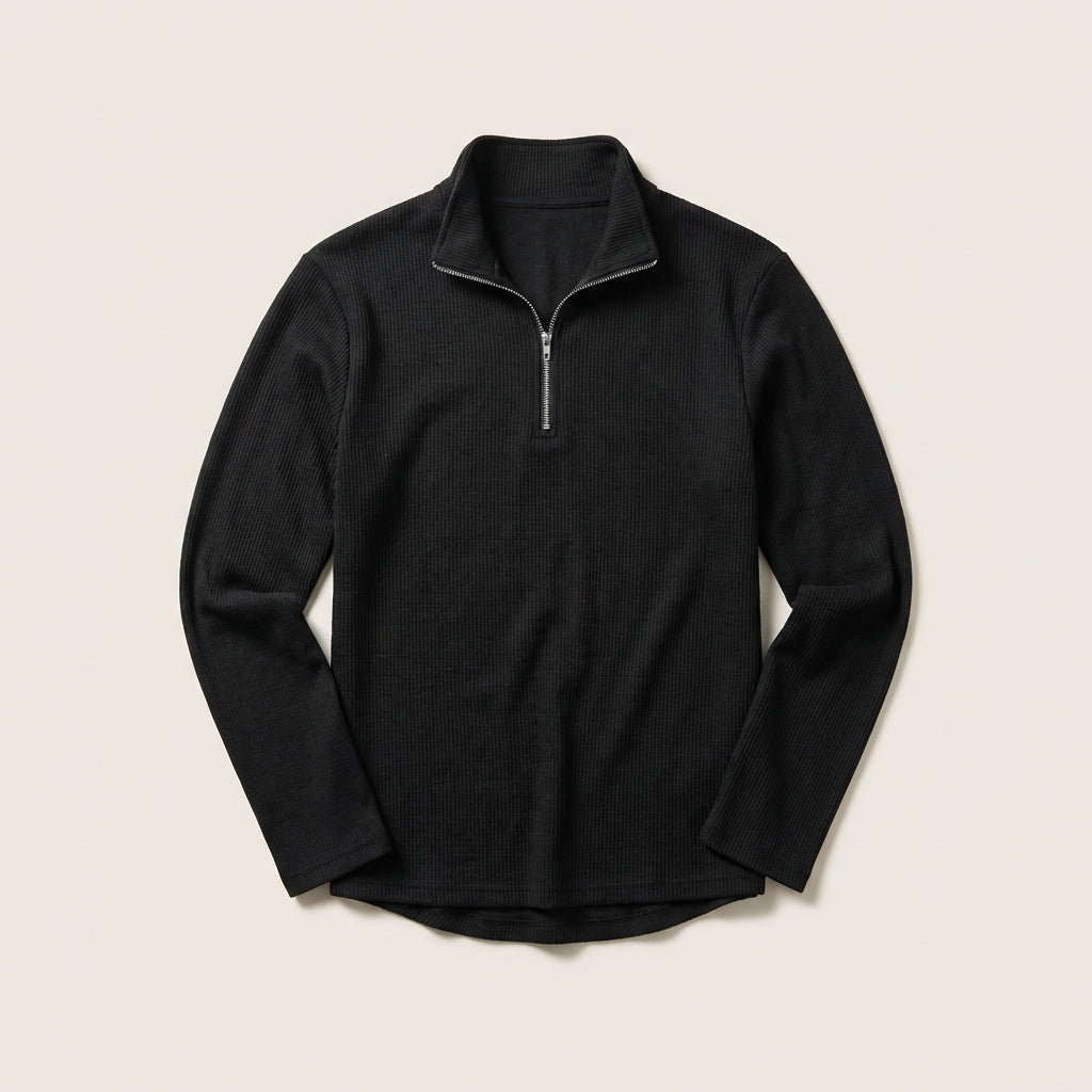 Męski sweter typu slim – Wysoki kołnierz