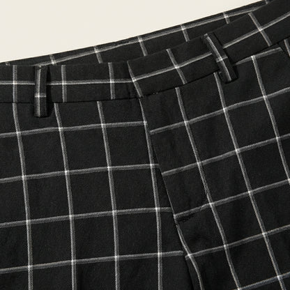Spodnie męskie w kratę – Fason slim fit