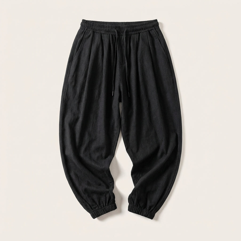 Męskie joggery baggy – Luźny krój ze ściągaczami