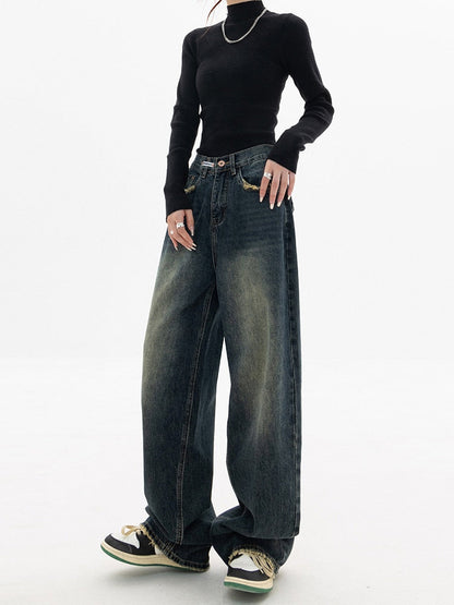 Heidi-Mode – damskie jeansy vintage typu baggy 1
