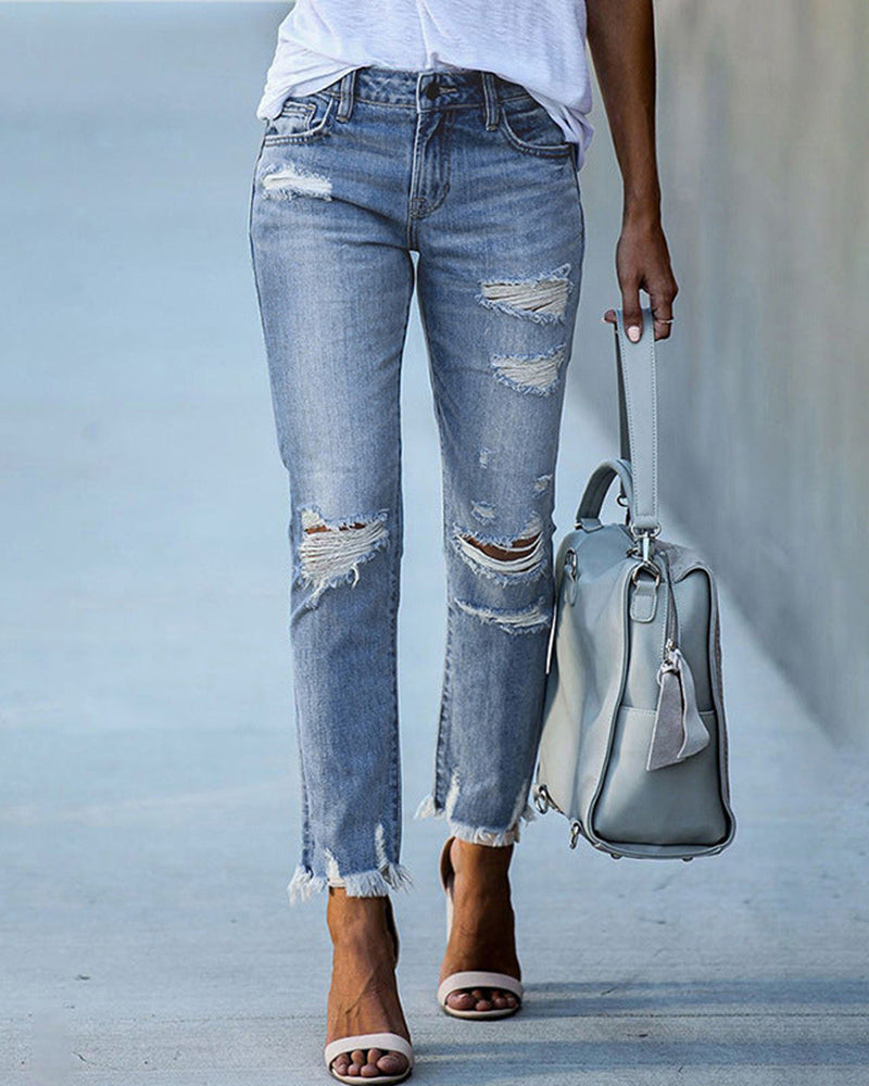 Heidi Fashion | Eleganckie, postarzane jeansy damskie 0