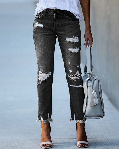Heidi Fashion | Eleganckie, postarzane jeansy damskie 3