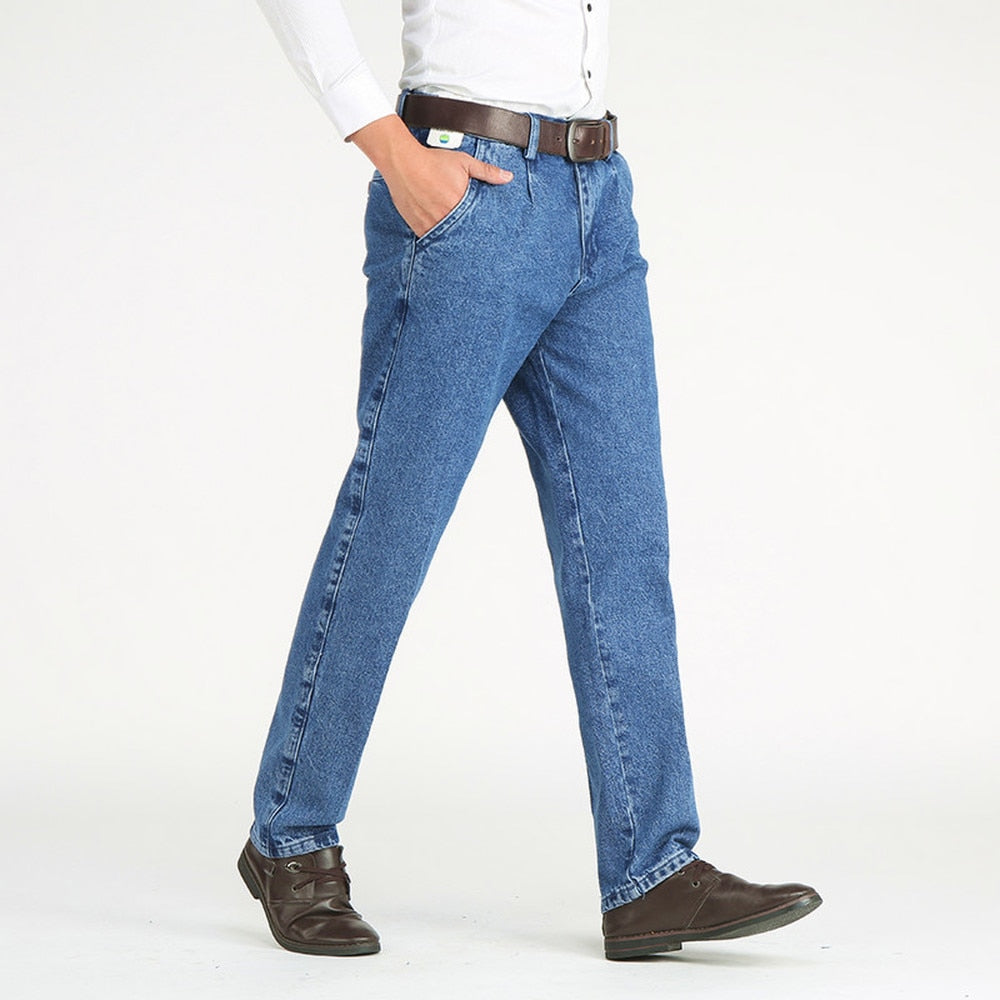Klasyczne Męskie Jeansy Straight Fit 1